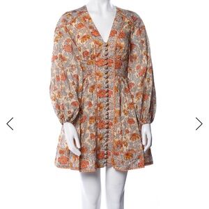 Zimmermann Floral Button-Down Dress